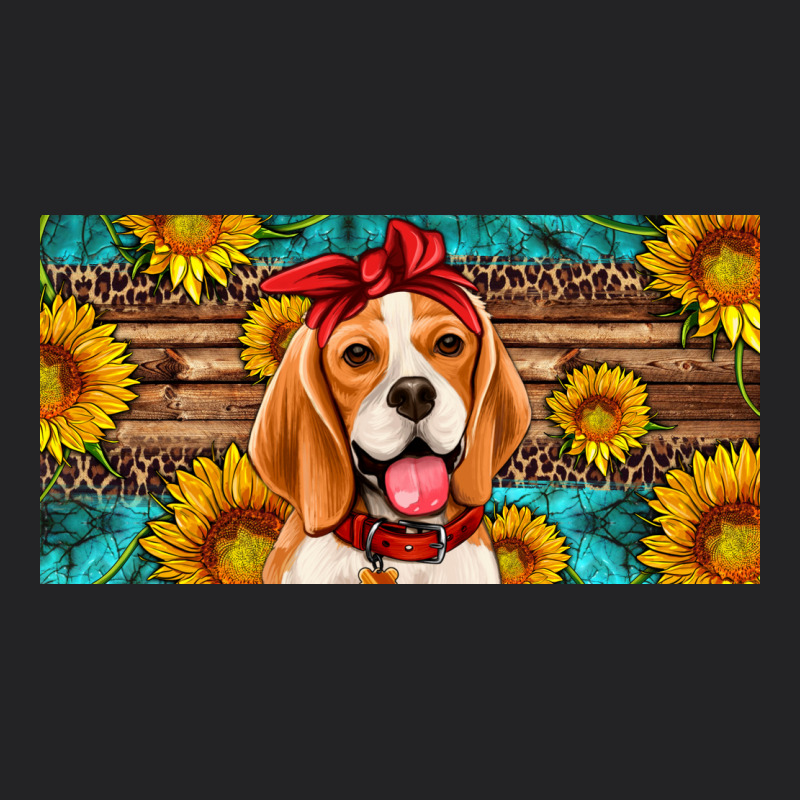 Beagle With Sunflowers License Plate Vintage Tee by Artiststas | Teevron