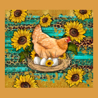 Western Farm Chicken Coop Animals Sunflowers Leopard Turquoise Wooden Urban Heavy Tee | Teevron