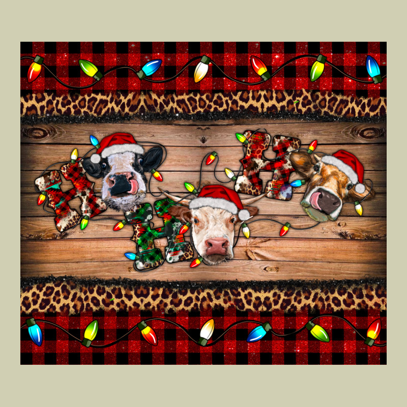 Hohoho Christmas Cows Heavy Core Tee by RanaPortraitStore | Teevron