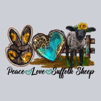 Peace Love Suffolk Sheep Heavyweight Sweatshirt | Teevron