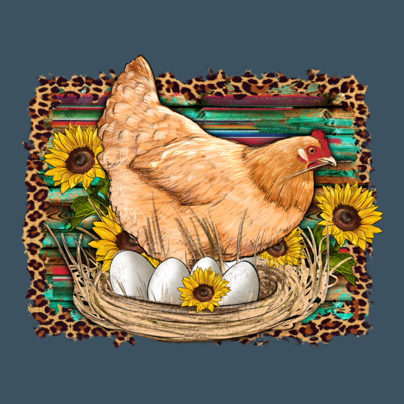 Western Farm Chicken Coop Animals Eggs Sunflowers Leopard Serape Woode Urban Heavy Tee by Artiststas | Teevron