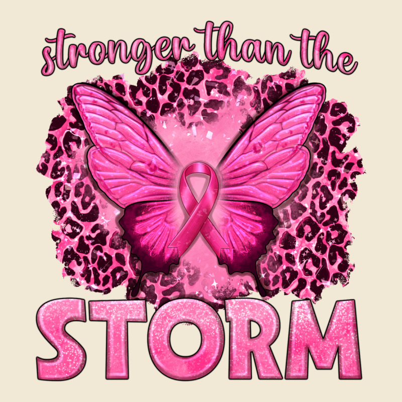 Stronger Than The Storm Breast Cancer Premium Tee by texasbilliewilder | Teevron