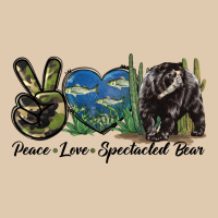 Peace Love Spectacled Bear Heavyweight Sweatshirt | Teevron