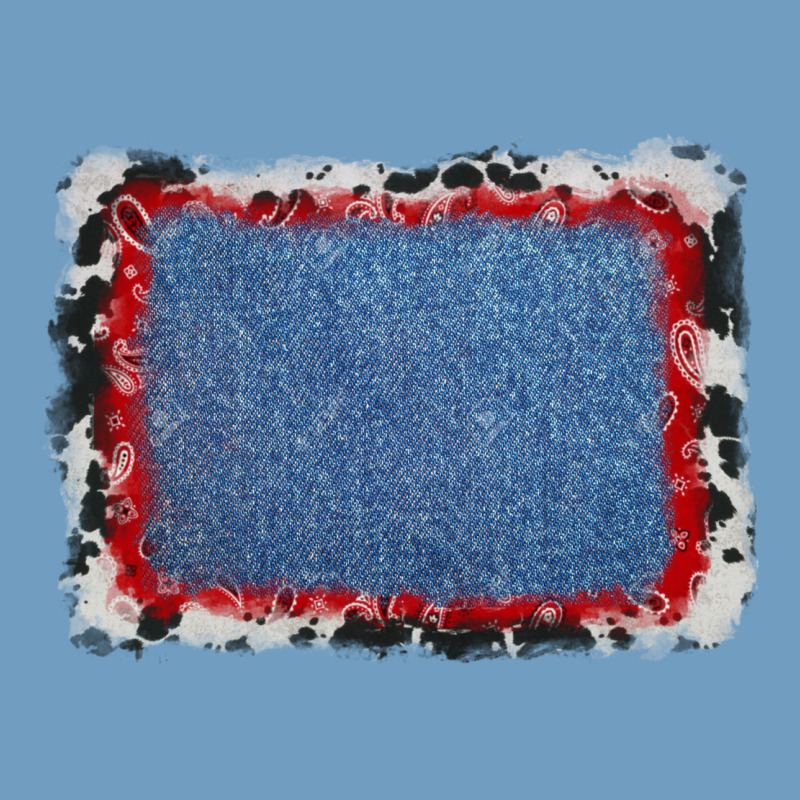 Cowhide Bandana Denim Background Urban Heavy Tee by AdoDesignShop | Teevron