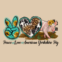 Peace Love Yorkshire Pig Heavyweight Sweatshirt | Teevron