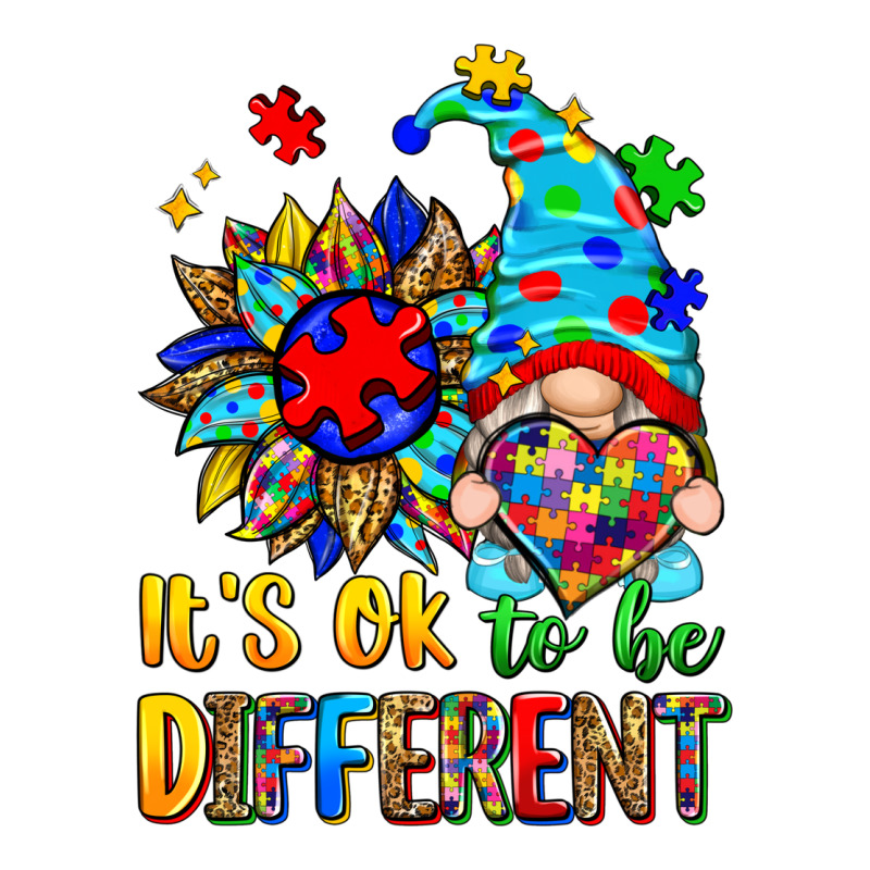 It's Ok To Be Different Autism Gnome Premium Tee by Zillion Design Studio | Teevron