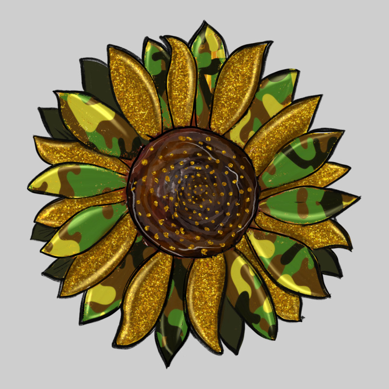 Camouflage Flitter Sunflowers Premium Tee by RanaPortraitStore | Teevron