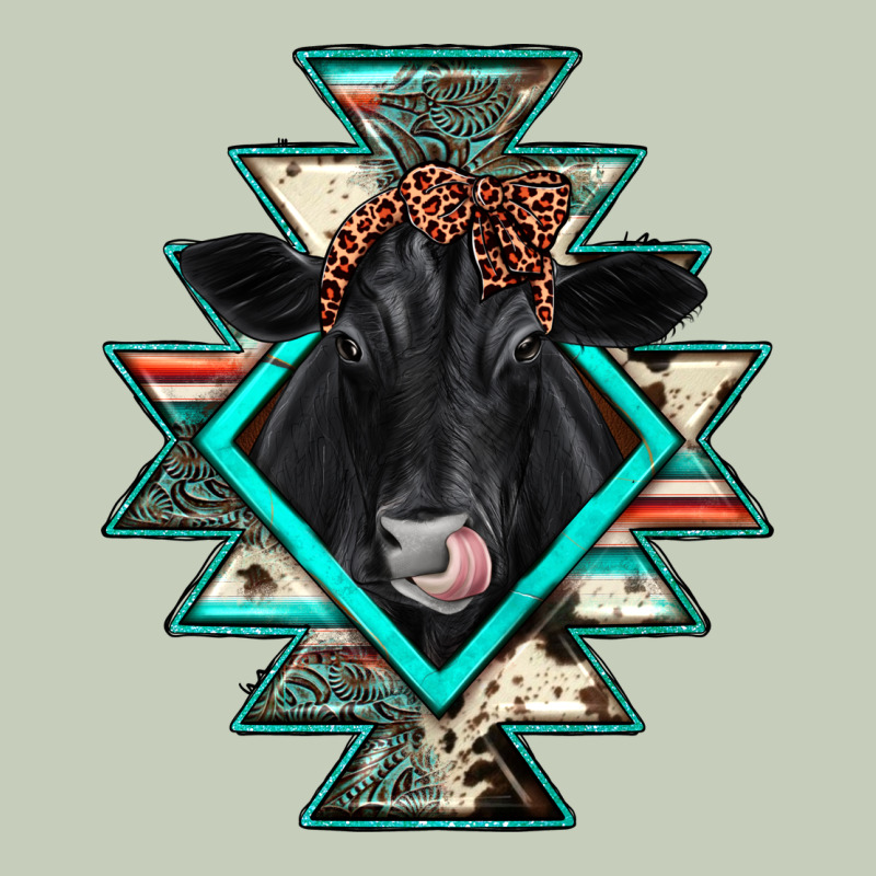 Black Angus Cowhide Aztec Ladies Tee by JahusDesignShop | Teevron