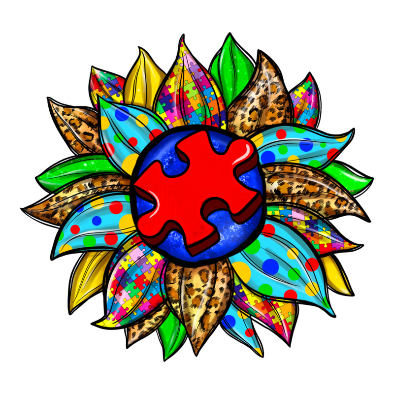 Autism Sunflower Premium Tee by Zillion Design Studio | Teevron