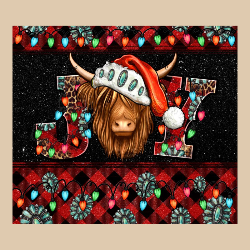 Joy Shaggy Cow Christmas Heavyweight Sweatshirt by Jasminsmagicworld | Teevron