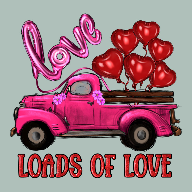 Valentine's Day Loads Of Love Turck With Balloons Heavyweight Hoodie by RanaPortraitStore | Teevron