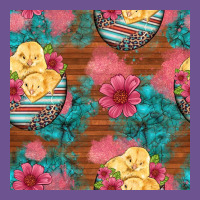 Hatched Egg Easter Chicks Seamless Pattern Vintage Tee | Teevron