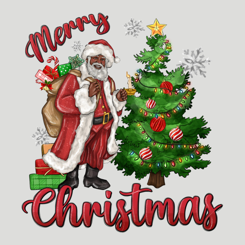 Merry Christmas Black Santa Zipper Hoodie by MaliasSmallBusiness | Teevron