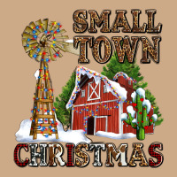 Small Town Christmas With Barn And Cactus Vintage Hoodie | Teevron