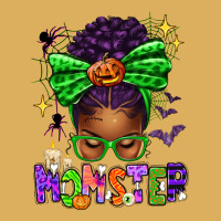 Halloween Afro Messy Bun Momster Premium Hoodie | Teevron