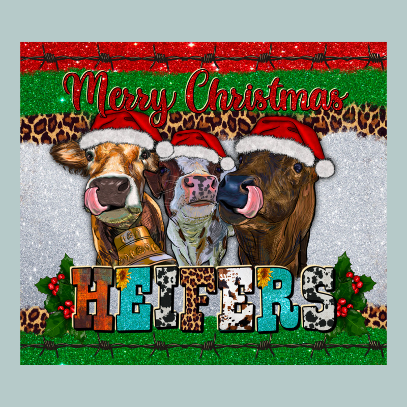 Merry Christmas Heifers Heavy Core Tee by RanaPortraitStore | Teevron