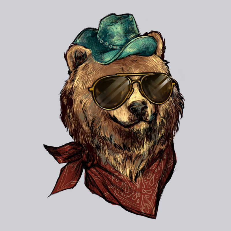 Bear Cowboy Heavyweight Sweatshirt by NancyCooperArtShop | Teevron