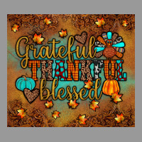 Grateful Thankful Blessed Turkey Vintage Hoodie | Teevron