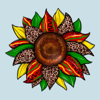 Juneteenth Leopard Sunflower Ladies Tee | Teevron