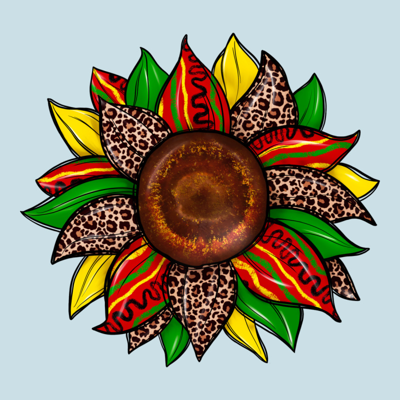 Juneteenth Leopard Sunflower Ladies Tee by Zillion Design Studio | Teevron