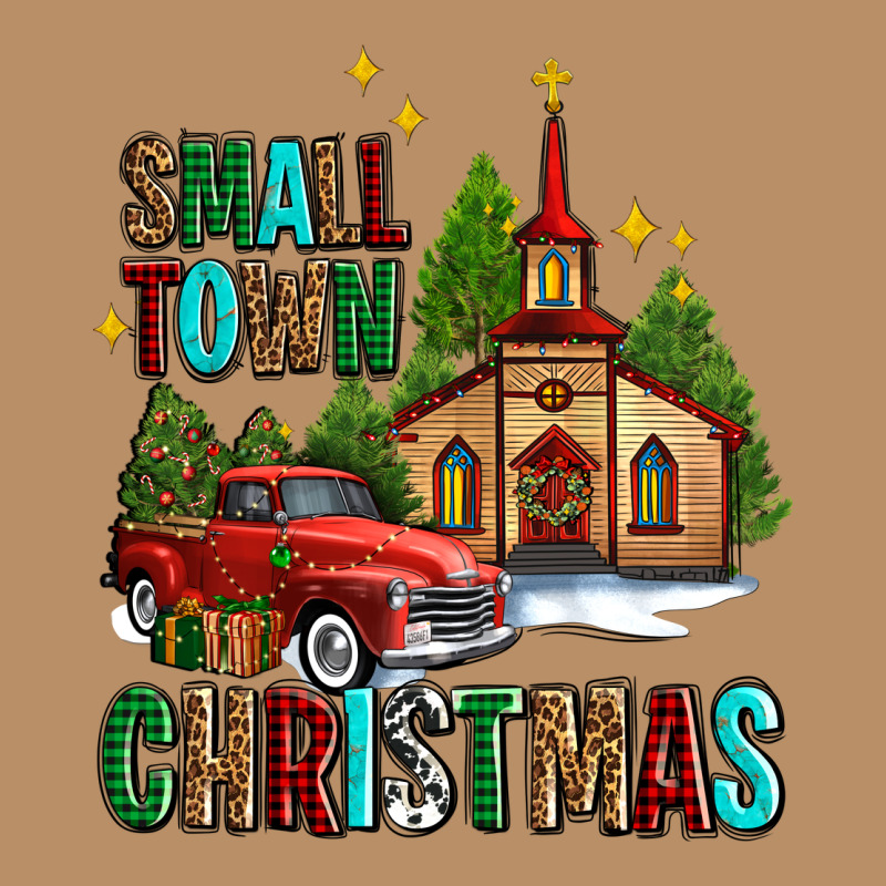 Small Town Christmas Church Western Truck Vintage Hoodie by AdoDesignShop | Teevron