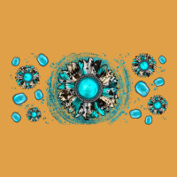 Turquoise Gemstone Sunflower Premium Hoodie | Teevron