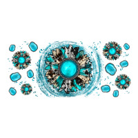 turquoise gemstone sunflower | Teevron
