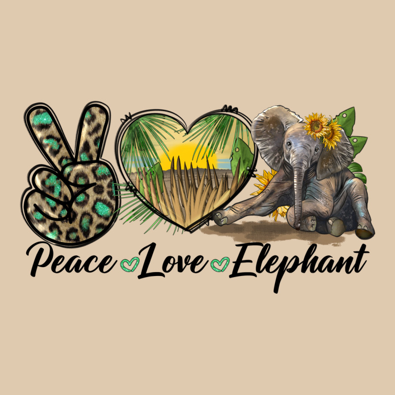 Peace Love Elephant Heavyweight Sweatshirt by LillyAllenDesigns | Teevron