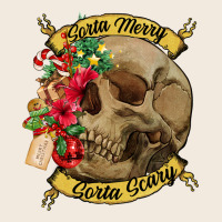 Sorta Merry Sorta Scary Skull Zipper Hoodie | Teevron