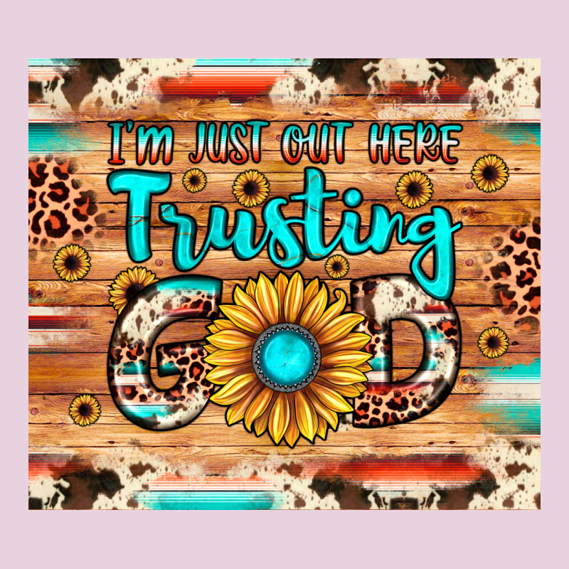 I'm Just Out Here Trusting God Ladies Tee by JahusDesignShop | Teevron