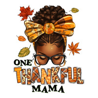 one thankful mama afro messy bun | Teevron