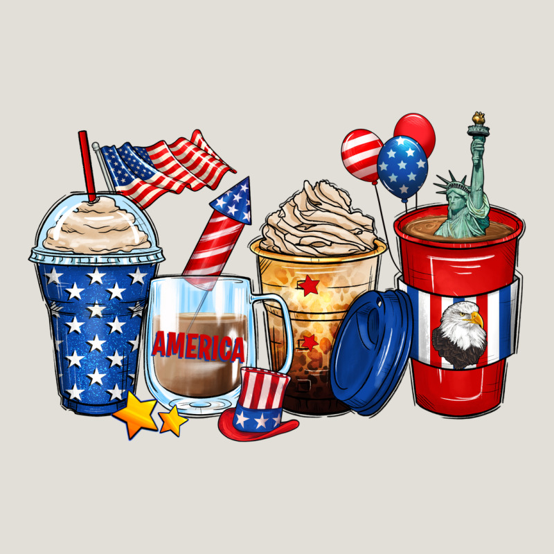 4th Of July Coffee Cups Heavy Core Tee by Zillion Design Studio | Teevron