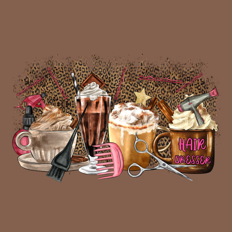 Hair Dresser Coffee Cups Zipper Hoodie by MaliasSmallBusiness | Teevron