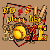 No Place Like Home Softball Vintage Hoodie | Teevron