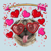 Valentine's Day  Pug Ladies Tee | Teevron