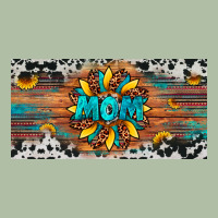 Leopard Sunflower Mom License Plate Urban Heavy Tee | Teevron