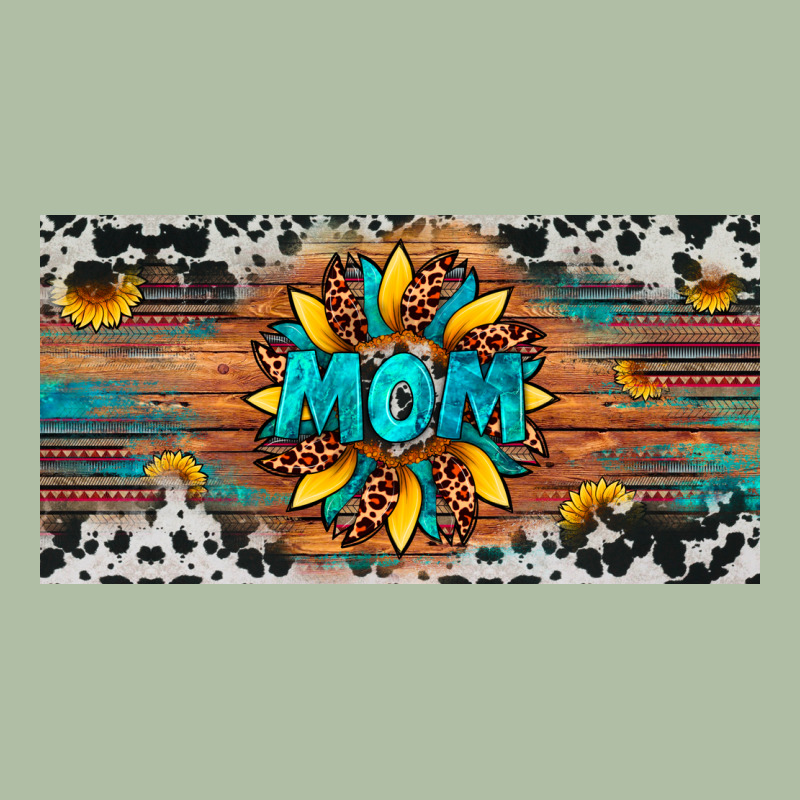 Leopard Sunflower Mom License Plate Urban Heavy Tee by Artiststas | Teevron