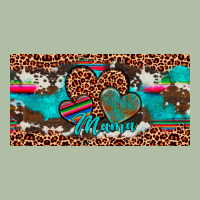 Hearts Mama License Plate Urban Heavy Tee | Teevron