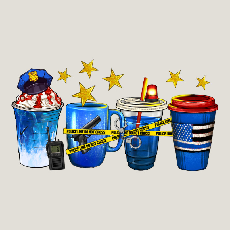 Police Coffee Cups Heavy Core Tee by texasbilliewilder | Teevron