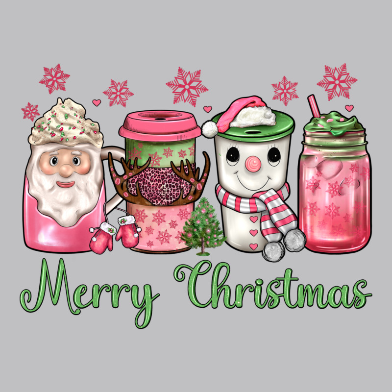 Pink  Merry Christmas Coffee Long Sleeve Tee by JahusDesignShop | Teevron