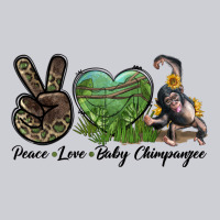 Leopard Peace Love Baby Chimpanzee Heavyweight Sweatshirt | Teevron