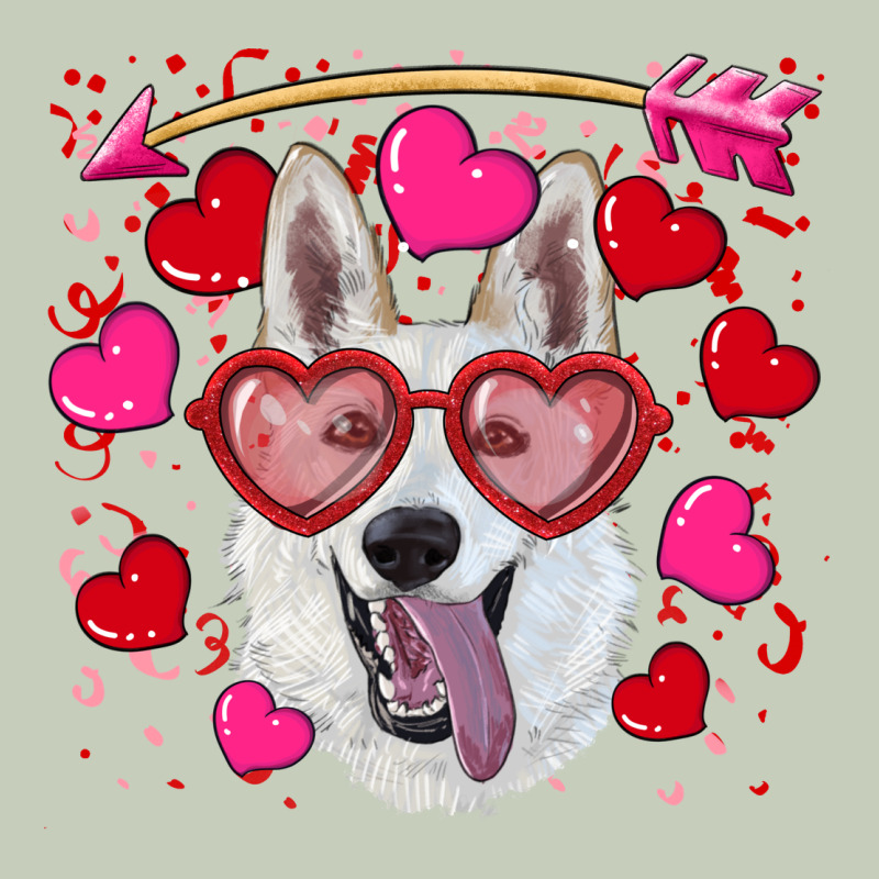 Valentine's Day  White Shepherd Ladies Tee by RanaPortraitStore | Teevron
