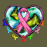 Heart Earth And Cancer Ribbon Vintage Tee | Teevron