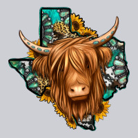 Texas Map Long Haired Shaggy Cow Heavyweight Sweatshirt | Teevron