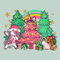 Unicorn Christmas Trees Zipper Hoodie | Teevron