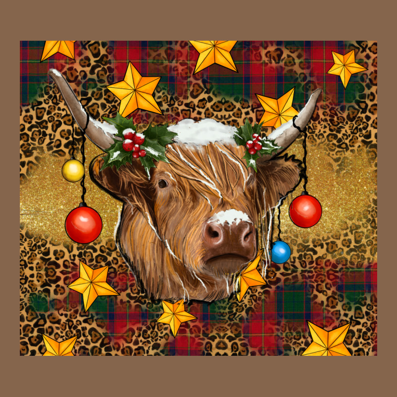 Christmas Highland Cow Tumbler Premium Tee by RanaPortraitStore | Teevron