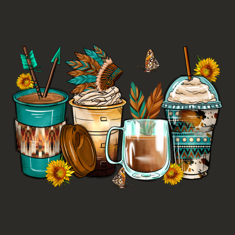 Indian Headdress Coffee Cups Heavy Core Tee by Zillion Design Studio | Teevron