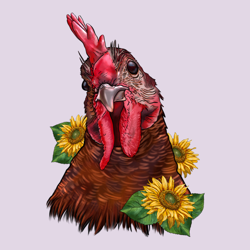 Rooster Sunflower Classic Tee by BarkalooDesign | Teevron