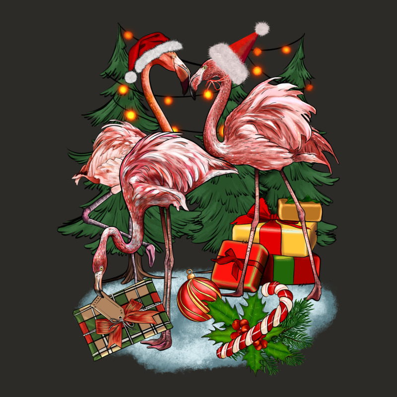 Christmas Flamingo Heavy Core Tee by BarkalooDesign | Teevron
