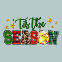 'tis The Season Softball Christmas Heavy Core Tee | Teevron